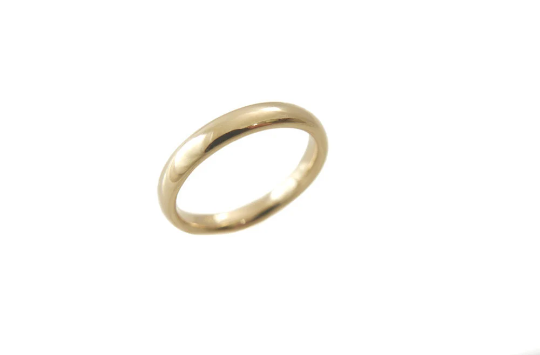 14K Gold Comfort fit Band 3.3 mm