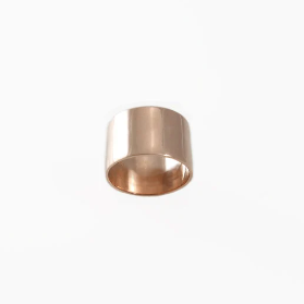 14k rose gold 11 mm wide classic band (878)