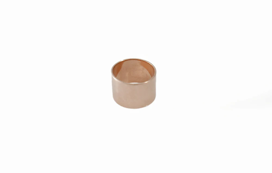 14k rose gold 11 mm wide classic band (878)