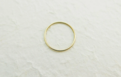 14k white gold super thin 1mm band