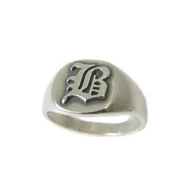 Sterling silver signet ring