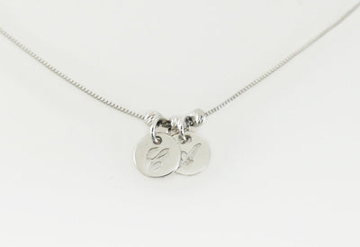 1-3 Letter charm necklace
