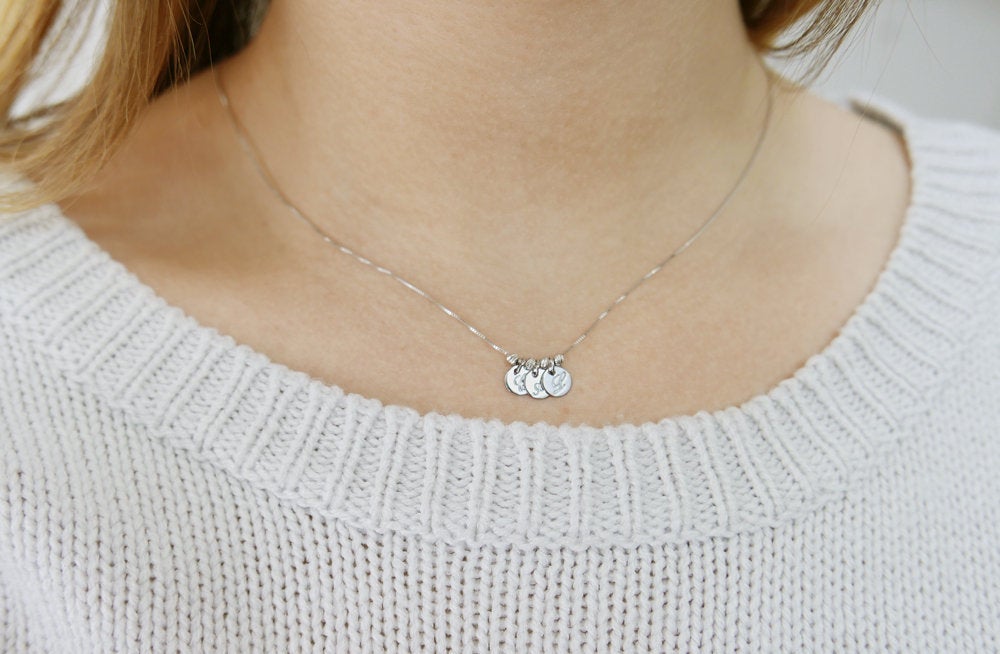 1-3 Letter charm necklace