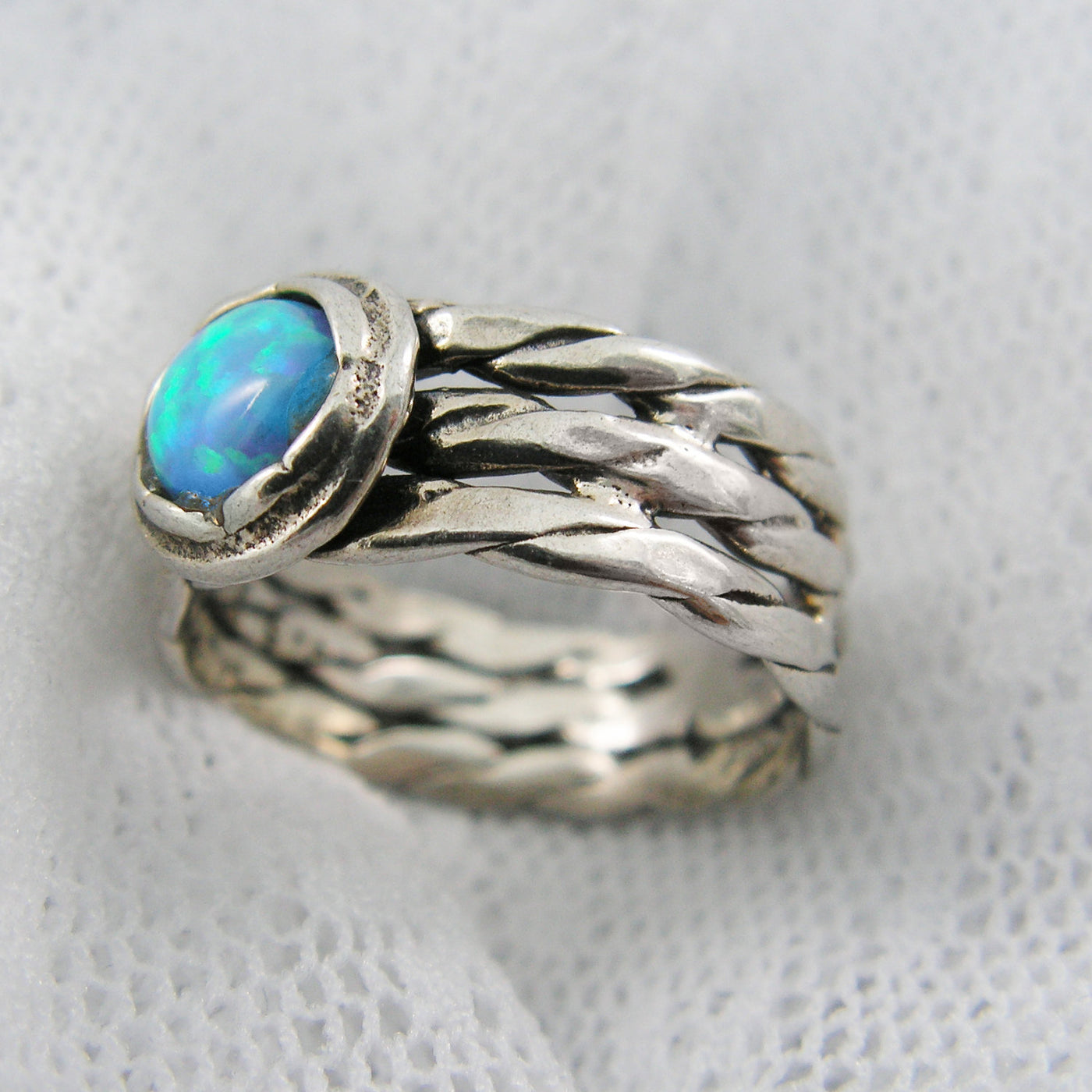 Exquisite braided opal