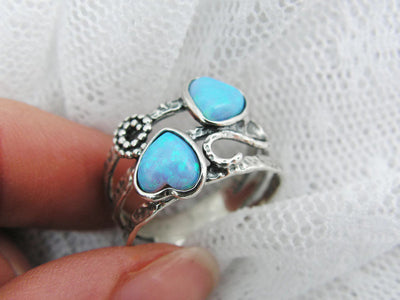 Romantic sterling silver ring