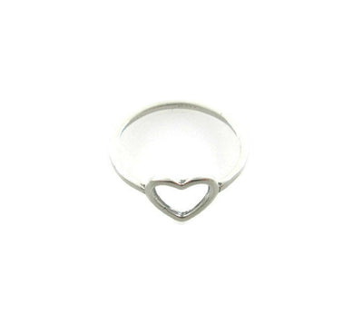 Heart silver ring