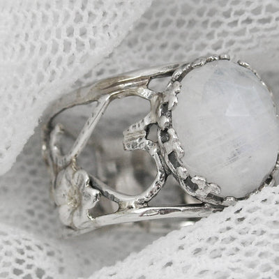 Moonstone Silver ring