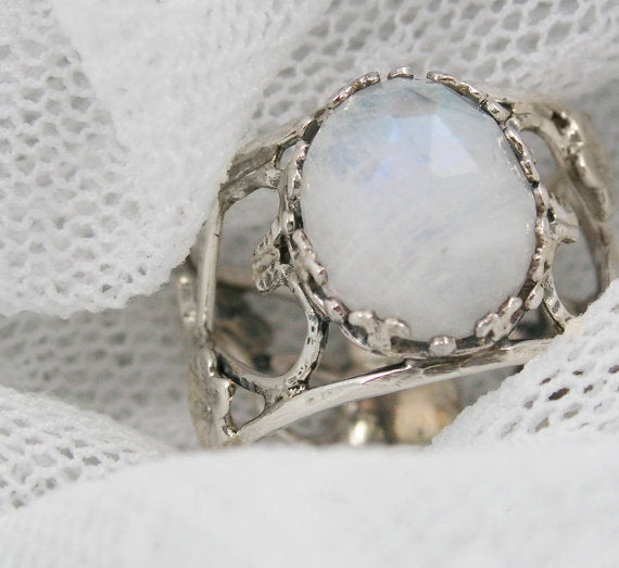 Moonstone Silver ring