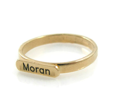 Personalized name ring