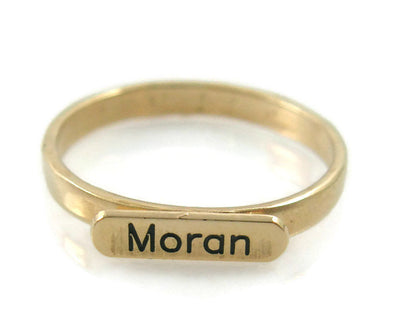 Personalized name ring