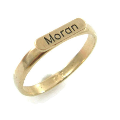 Personalized name ring